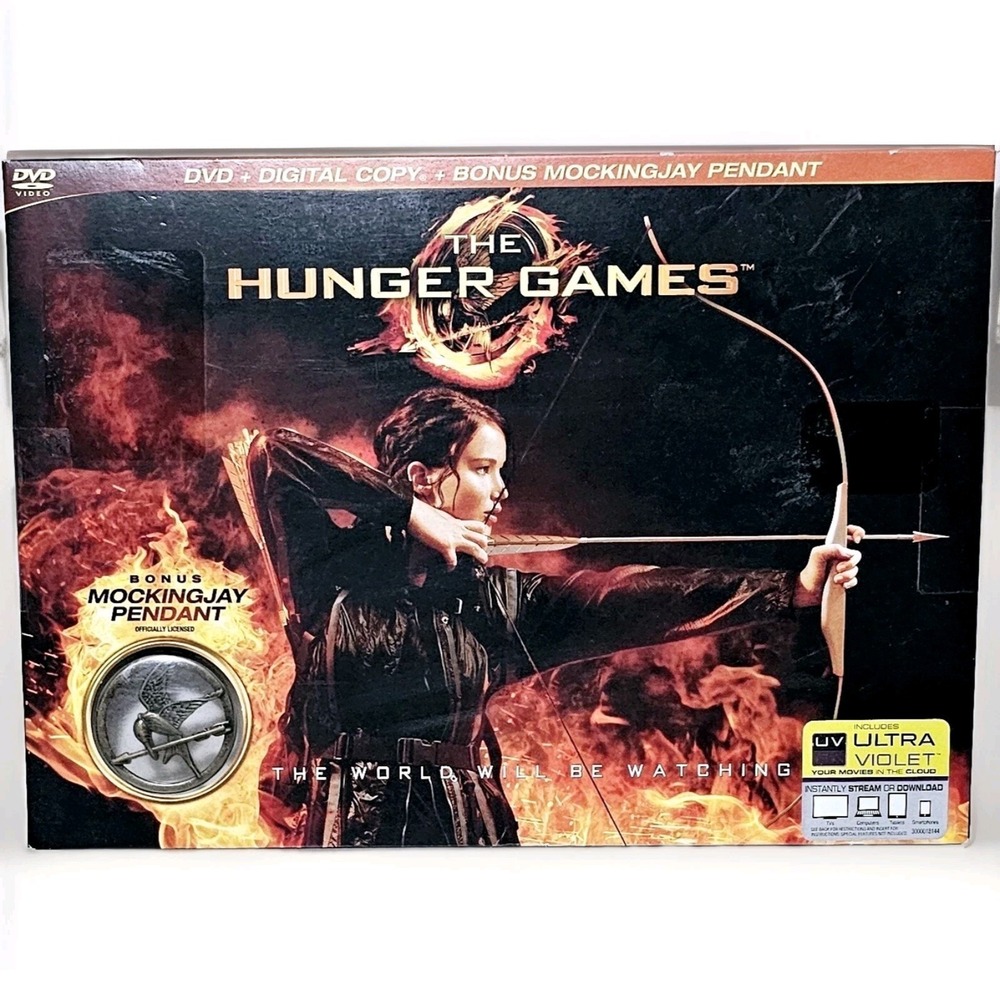 The Hunger Games 2012 First Movie SE (DVD+ Digital Bonus Mockingjay Pendant)